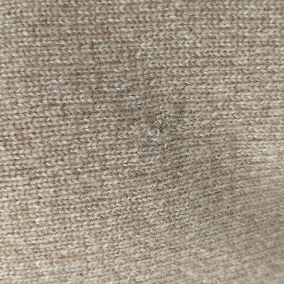 Soft Cashmere Turtleneck Neutral Beige Heather Natural Tan Quality Mid Thickness - Picture 5 of 11